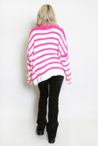 Fuchsia Striped Jumper