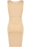 Beige Square Neck Bodycon Dress