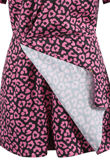 Leopard Printed Overlap Fuchsia Playsuit