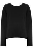 Black PVC Patch Detail Bubble Textured Jumper