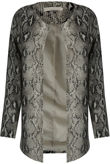 Reptile Print Box Overcoat