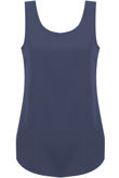 Navy Muscle Back Sleeveless Tops