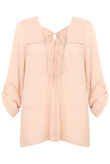 Cheesecloth Tie Neck Blouse - 3 Colours Pack