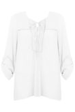 Cheesecloth Tie Neck Blouse - 3 Colours Pack