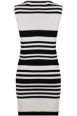 Monochrome Nautical Stripe Print Fine Knit Tops & Skirt Set