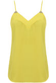 Yellow Chiffon Cami Gold Plated Dress