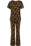Black Chain Print Trouser