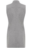 Grey Contrast Collar Gilet - Blue Lining