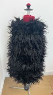 Black Long Faux Fur Gilet