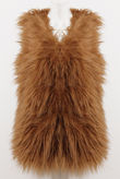 Taupe Faux Fur Gilet