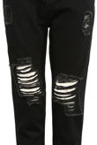 Black Ripped Boyfriend Jeans
