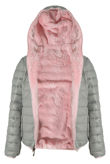 Reversible Puffer Fur Jacket