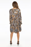 White Leopard Print Mini Dress