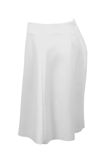 Cream Back Zip Up Detail A Line Skirt