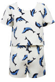 Dolphin Print Top And Short Co Ord Set