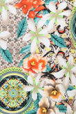 Multicolour Floral Print Back Zip Up Shift Dress