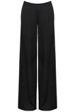 Black Sides Cut Detailed Palazzo Trouser