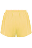 Yellow Front Tie Up Detail Layered Shorts