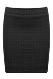 Black Diamond Textured Zip Up Mini Skirt 