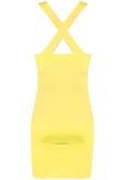 Yellow Cut Out Bodycon Mini Dress