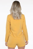 Mustard Double Breast Blazer Playsuit