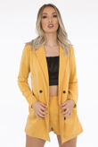 Mustard Double Breast Blazer Playsuit