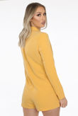 Mustard Double Breast Blazer Playsuit