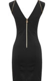 Black Bodycon Dress With Gold Trim