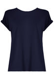 Coloured Split Back Short Sleeves Top