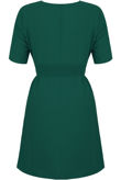 Green Waist Tie Up Shift Dress 