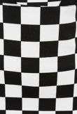Black & White Checkered Front  Panel Sleeveless Dress
