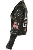 LA Lady Studs & Embroidered Biker Jacket