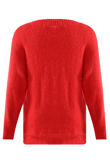 Red Fins Trim Sweaters
