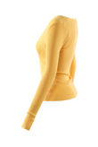 Yellow Ribbed Bandage Tops