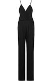 Black Pleated Palazzo Jumpsuit