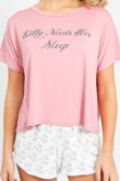 Pink Tee & Short Pyjama
