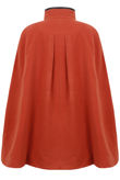 Orange With Black Buckled Cape