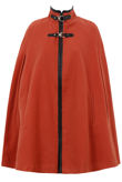Orange With Black Buckled Cape