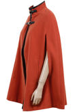 Orange With Black Buckled Cape