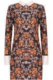 Printed Peter Pan Collar Celebrity Shift Dress