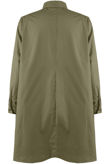 Khaki Front Button Up Shirt Dress