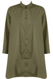 Khaki Front Button Up Shirt Dress
