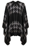 Grey Monochrome Dogtooth Waterfall Cape