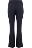 Navy Tailored Flared Trouser