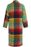 Tartan Check Print Long Coat
