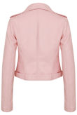 Pink PVC Biker Jackets