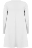 Cream Bubble Textured Swing Dress