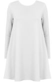 Cream Bubble Textured Swing Dress