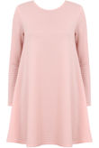 Pink Bubble Textured Swing Dress