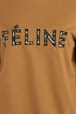 Camel FELINE Slogan Ribbed Jumper